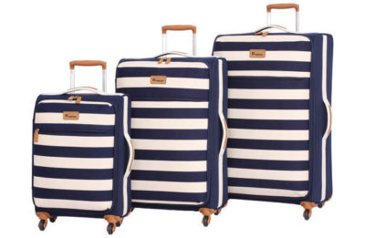 IT Luggage Lightweight Large 4 Wheel Suitcase - Nautical.